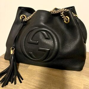 Authentic Gucci, SoHo Tote _ Black